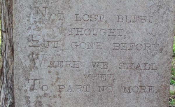 slavery grave head stone